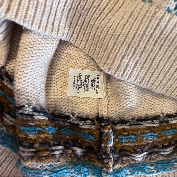 Sundance Women’s Sweater Beige With A Pattern Cotton Blend Size Small - Picture 5 of 6